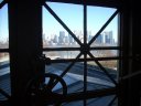 A View of New York City from a window in the Registry Room